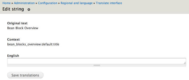 Translate a string