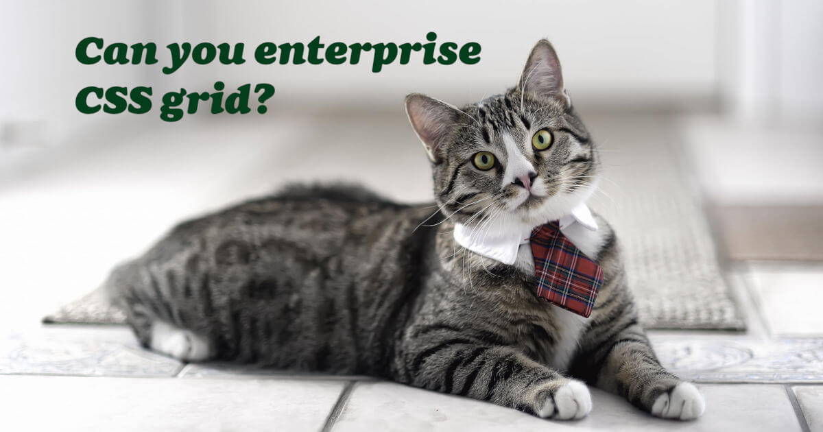 Can we enterprise CSS grid?