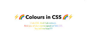 Colours in CSS