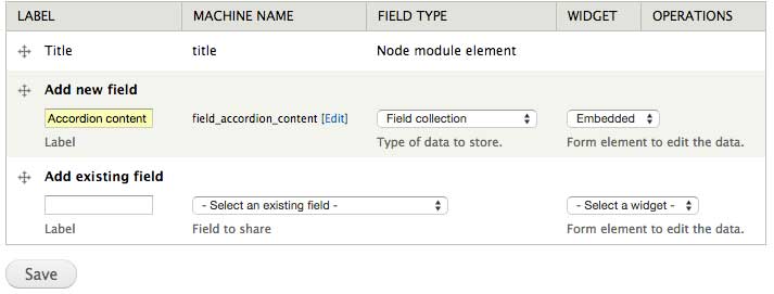 Create content type