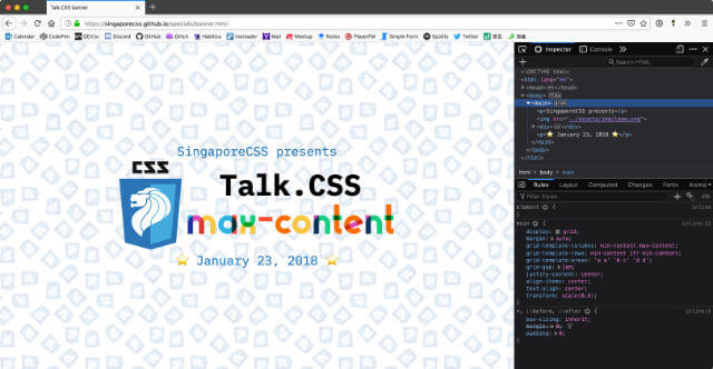 Banner ready for screenshotting purposes