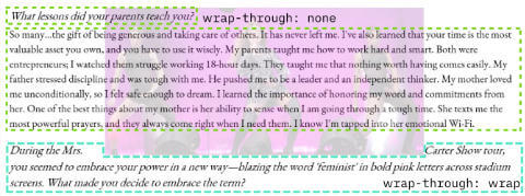 wrap-through example