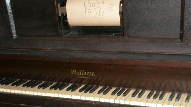 Vintage player piano