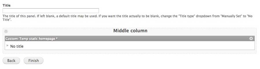 Always click on Finish