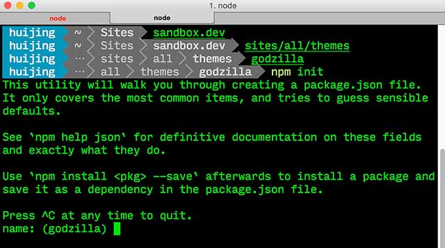 npm init