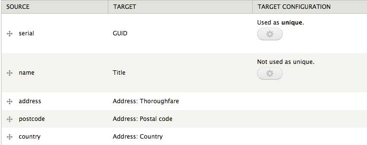 Mapping location importer