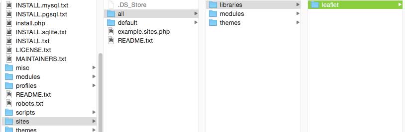 Libraries folder structure