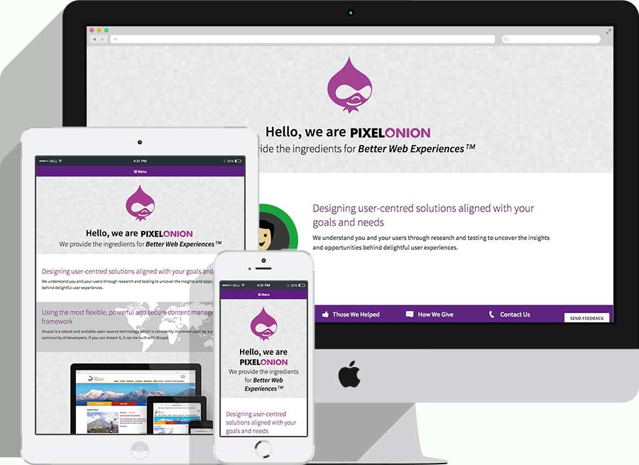 Pixel Onion homepage