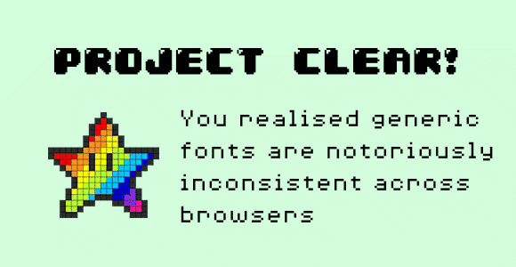 CSS generic fonts