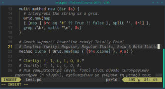 Sample of Fantasque Sans Mono