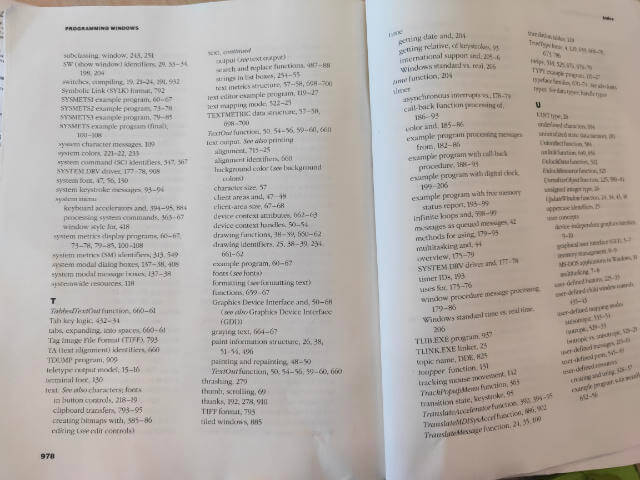 Entries in index which say, 'see something else'