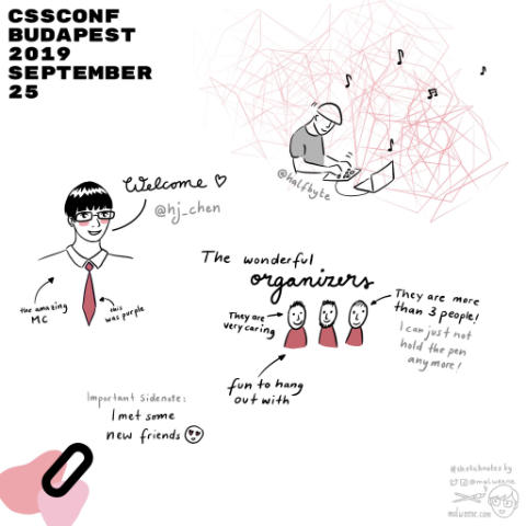 Even the emcee gets sketchnotes