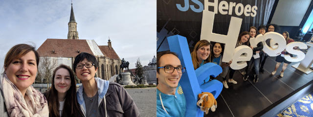 Techspeakers around Cluj and at JSHeroes