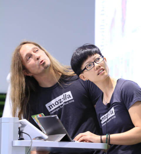 Marc Thiele and I doing a tech check