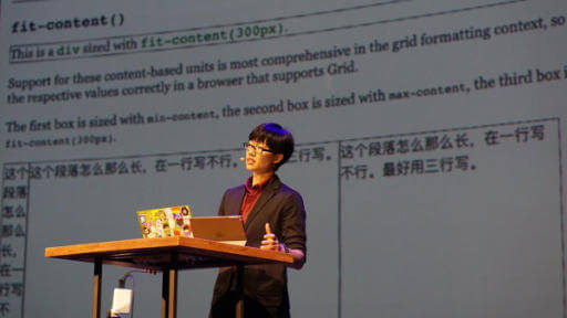 On stage at View Source Conference