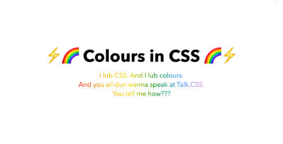 Colours in CSS