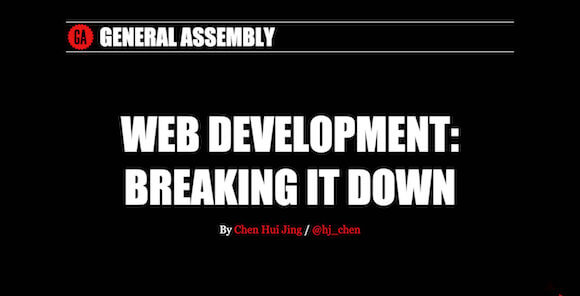 Web development: breaking it down